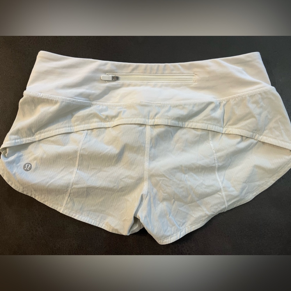 Lululemon Womens Ivory Speed Up Shirts Size 4